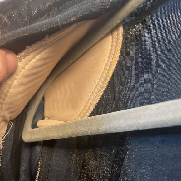 Impressions of California 80s Gold Lame Shirt.Mother of Pearl Buttons.EUC.Size 8 - Picture 4 of 5